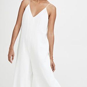Ayr Gauze Jumpsuit in White, Size Large